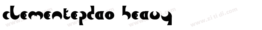 ClementePDao Heavy字体转换